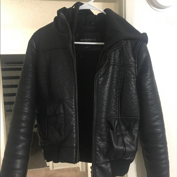 Obey Leather jacket - Picture 1 of 3